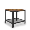 Vintage Practical End Table, Brown, 18"x18"x17.7"
