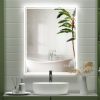 24 x 32 LED Backlit Mirror Bathroom Vanity with Lights, 3 Colors LED Mirror for Bathroom, Anti-Fog,Dimmable,CRI90+,Touch Button,Water Proof,Horizontal
