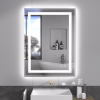 LED Mirror for Bathroom 24x40 with Lights, Anti-Fog, Dimmable, Backlit + Front Lit, Lighted Bathroom Vanity Mirror for Wall, Memory Function, Tempered