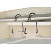 4-Shelf Hanging Polyester and Cotton Closet Organizer with Hanging Rack