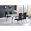 Black Upholstered Side Chairs (Set of 4)