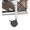 5 Tier, 30 Pair, Metal Mesh Shoe Rack